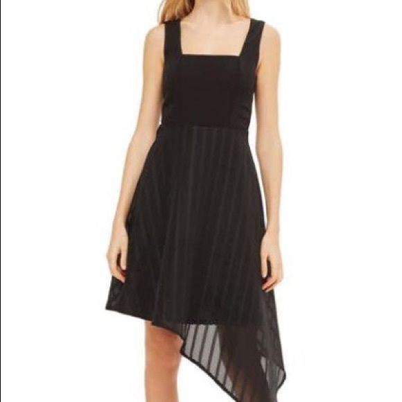 Top shop asymmetrical dress-black size 4 NWT - Picture 5 of 5